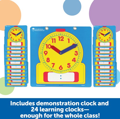 Learning Resources - Write & Wipe Clocks Classroom Set-2