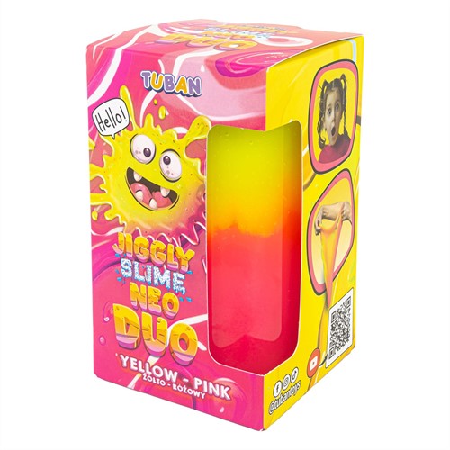 Tuban - Jiggly Slime Neo Duo - Yellow Pink 430 g-2