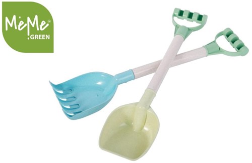MeMe Green Easy Strand Set Schep en Hark