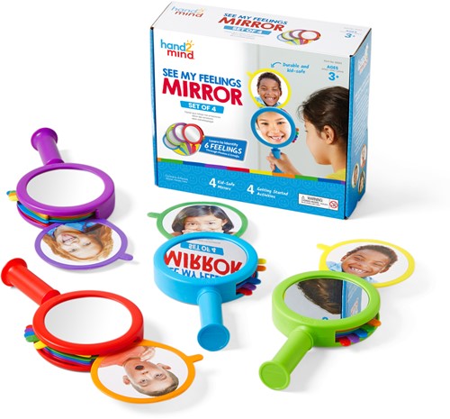 Learning Resources - See My Feelings Mirror, Set of 4