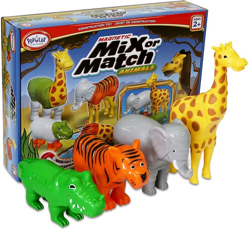 Popular Playthings - Magnetische Mix or Match Jungle Diere
