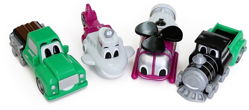 Popular Playthings - Magnetische Mix or Match Junior Voertuigen 2-2