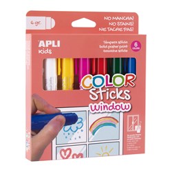 APLI - Color stick voor raam 6 kleuren