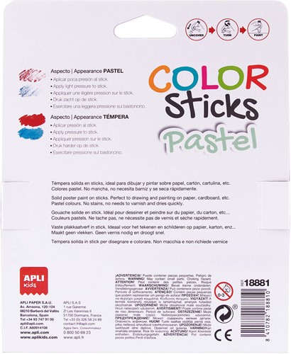 APLI - Color stick pastel 6 kleuren-3