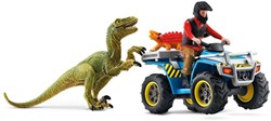 Schleich Dinosaurs Vlucht op de quad voor Velociraptor