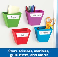 Learning Resources - Magnetic Create-a-Space™ Storage Bins (Set of 4)-2