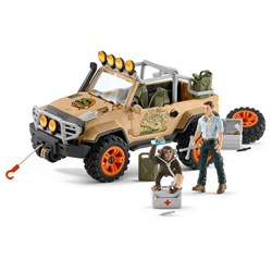 Schleich Wild Life Terreinwagen met lier