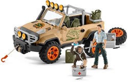 Schleich Wild Life Terreinwagen met lier