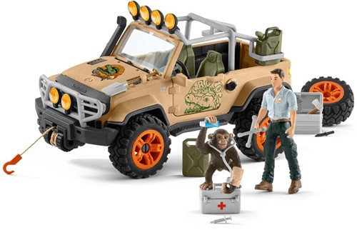 Schleich Wild Life Terreinwagen met lier