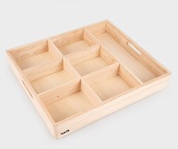 Tickit Houten Sorteerbak - 7-voudig