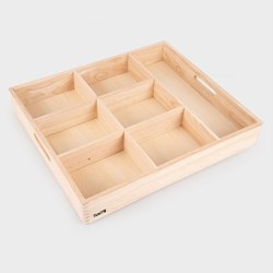 Tickit Houten Sorteerbak - 7-voudig