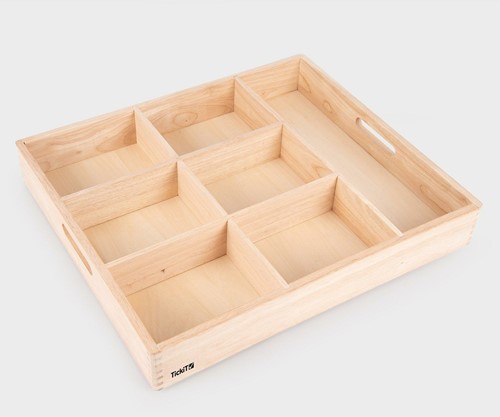 Tickit Houten Sorteerbak - 7-voudig