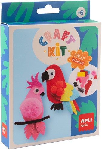 APLI - Craft Kit Vilten Papegaaiten