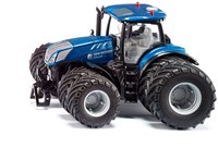 Siku New Holland T7.315 tractor 1:32 blauw metaal/kunststof op afstand bestuurbaar bediening met app via Bluetooth met afneembare dubbele banden zonder afstandsbedieningsmodule-2