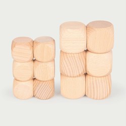 Tickit Natuurlijke Houten Kubussen