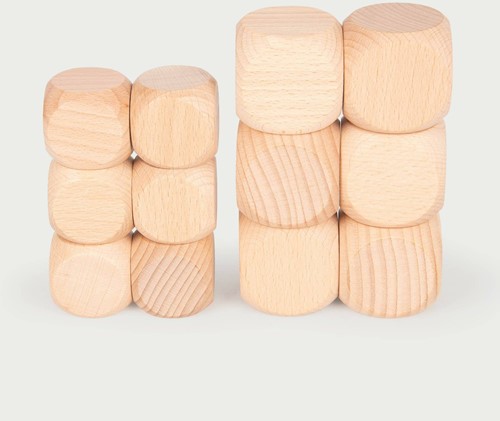 Tickit Natuurlijke Houten Kubussen