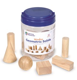 Learning Resources - Wooden Geometric Solids (Set of 12)