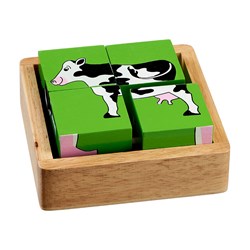 Lanka Kade - Blokpuzzel met boerderijdieren