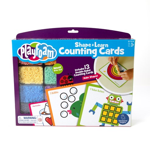 Learning Resources - Playfoam® Shape & Learn Counting Cards-2