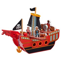 Lanka Kade - Piratenschip met 11 kleurrijke stukken