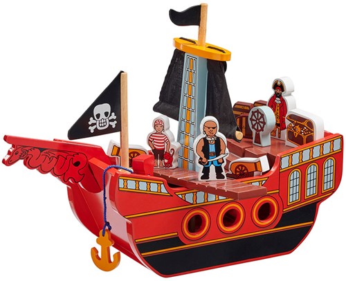 Lanka Kade - Piratenschip met 11 kleurrijke stukken