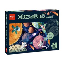 APLI - Zonnestelsel Glow in the dark puzzel + poster (104-de