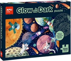 APLI - Zonnestelsel Glow in the dark puzzel + poster (104-de
