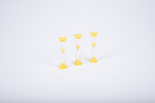 Tickit Mini-Zandloper 3 Minuten Geel