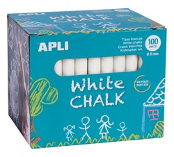 APLI - Krijt Wit 100 stuks