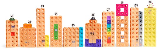 Learning Resources - MathLink® Cubes Numberblocks 21-30 Activity Set-3