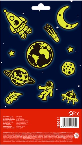 APLI - 1 Vel Stickers Glow In The Dark Ruimte-2