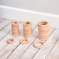 Tickit Natuurlijke Houten Ringen groot-3