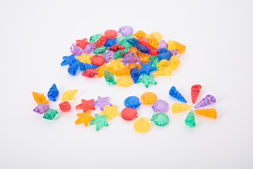 Tickit Doorschijnende Gekleurde Schelpen - Pk72