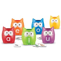 Learning Resources - Vowel Owls™ Sorting Set