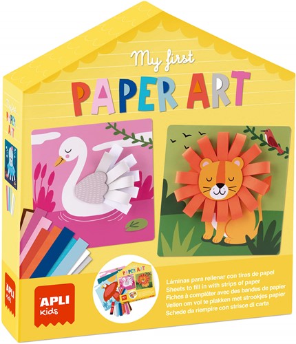 APLI - Mijn eerste papier kunst (6 kaarten en papier en lijm
