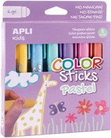 APLI - Color stick pastel 6 kleuren