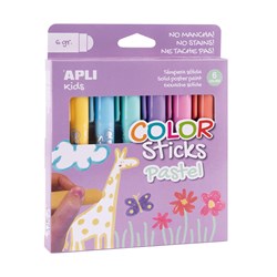 APLI - Color stick pastel 6 kleuren