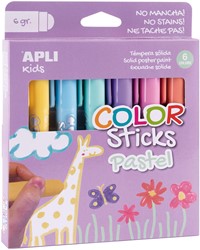 APLI - Color stick pastel 6 kleuren