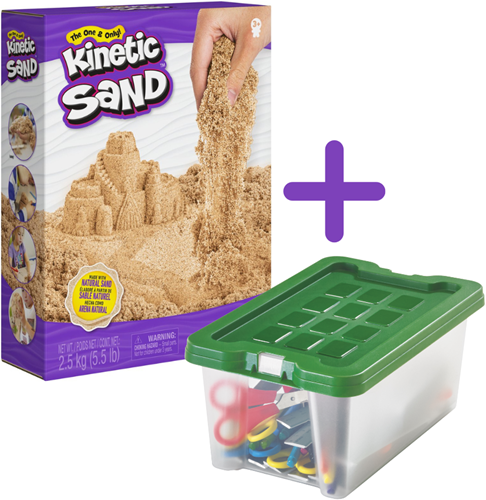 Fapi Bewaarbox met 2,5 kg Kinetic Sand