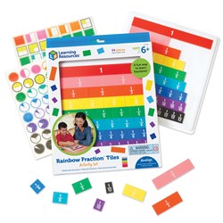 Learning Resources - Rainbow Fraction® Tiles With Tray