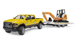 Bruder RAM Rental Service met minigraafmachine