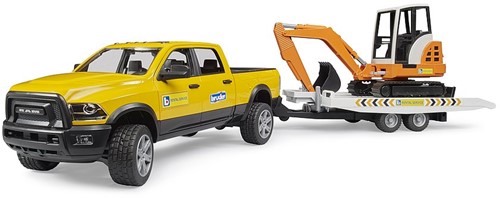 Bruder RAM Rental Service met minigraafmachine