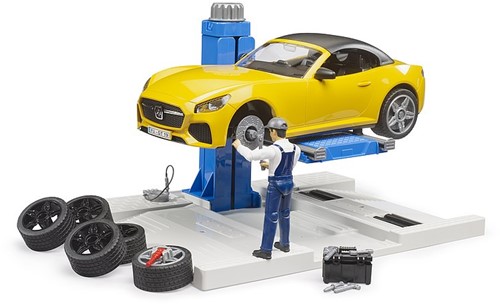 Bruder bworld Car Service Centrum + Bruder Roadster