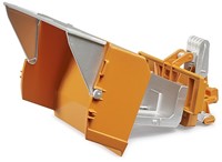 Bruder Accessoire: Tractor laadbak met vorken + 1 ronde baal-3