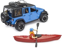 Bruder Jeep Wrangler Rubicon Unlimited met kajak en kajakker-3