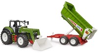 Bruder ROADMAX Tractor met voorlader + kipper-2
