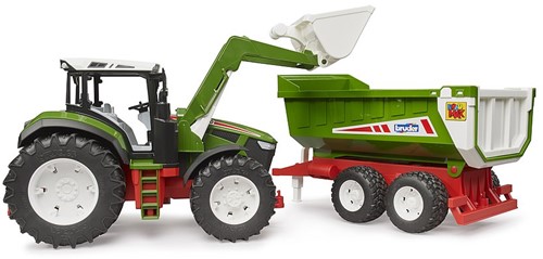 Bruder ROADMAX Tractor met voorlader + kipper-3