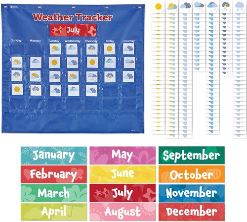 Learning Resources - Weather Tracker Pocket Chart