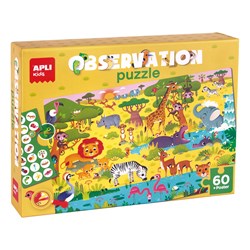 APLI - Junior Jungle Observeerpuzzel (60 stuks)