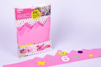 APLI - Foam Verjaardagskroon Roze-2